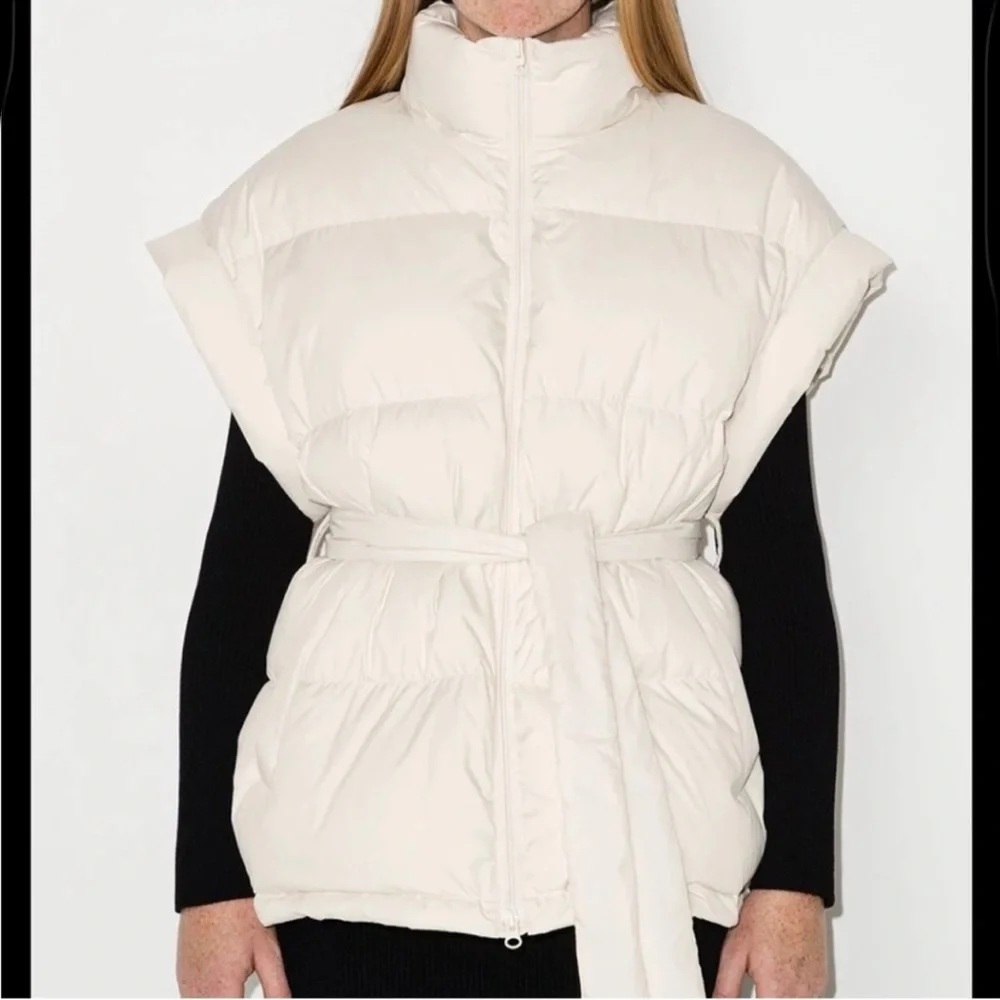 The Frankie Shop Cream Puffer Jacket - Picture 3 of 5